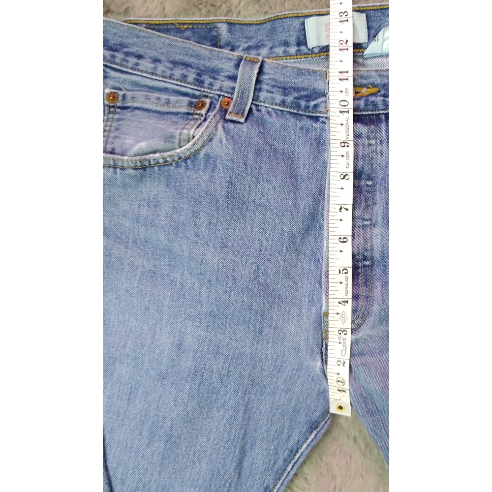 Vintage Levis 501 High Rise Straight Leg Button Fly Jeans 34x32 - Picture 6 of 8